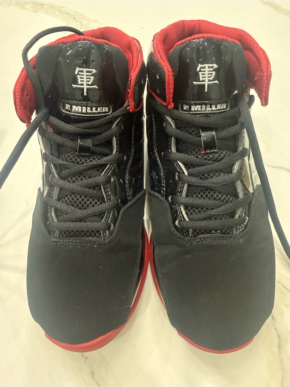 P.Miller aka Master P - Men’s Black & Red hi- top Shoes